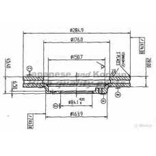0990-1212 ASHUKI Тормозной диск