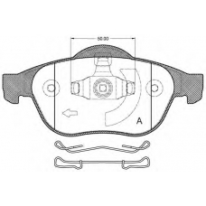 BPA0843.20 OPEN PARTS Комплект тормозных колодок, дисковый тормоз