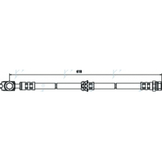 HOS3740 APEC Тормозной шланг