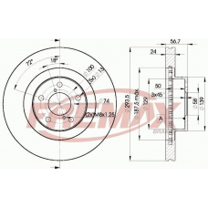 BD-2630 FREMAX Тормозной диск