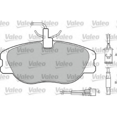 540533 VALEO Комплект тормозных колодок, дисковый тормоз