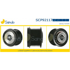 SCP92117.1 SANDO Ременный шкив, генератор