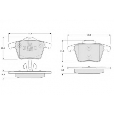 PF1407 PROCODIS FRANCE Комплект тормозных колодок, дисковый тормоз