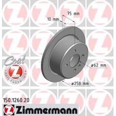 150.1260.20 ZIMMERMANN Тормозной диск