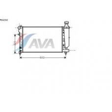 PEA2262 AVA Радиатор, охлаждение двигателя