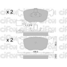 822-656-1 CIFAM Комплект тормозных колодок, дисковый тормоз