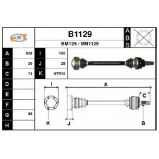 B1129 SNRA Приводной вал