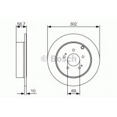 0 986 479 532 BOSCH Тормозной диск