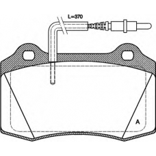 BPA0434.14 OPEN PARTS Комплект тормозных колодок, дисковый тормоз