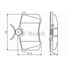 0 986 495 231 BOSCH Комплект тормозных колодок, дисковый тормоз