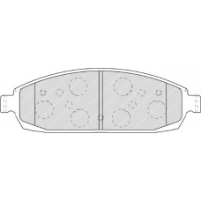 FDB4002 FERODO Комплект тормозных колодок, дисковый тормоз