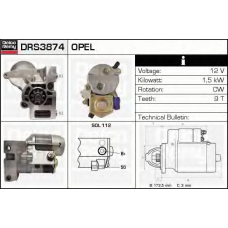DRS3874 DELCO REMY Стартер