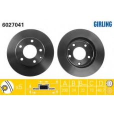 6027041 GIRLING Тормозной диск