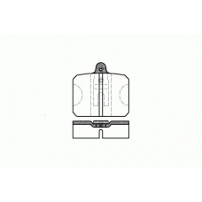 0118 10 KAWE Комплект тормозных колодок, дисковый тормоз