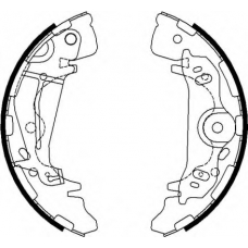 8DB 355 022-091 HELLA Комплект тормозных колодок