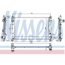 617854 NISSENS Радиатор, охлаждение двигателя