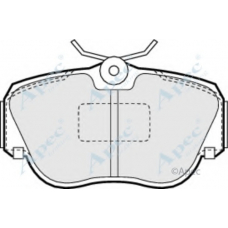 PAD608 APEC Комплект тормозных колодок, дисковый тормоз