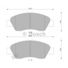 0 986 505 406 BOSCH Комплект тормозных колодок, дисковый тормоз