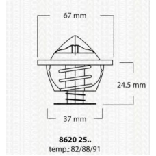 8620 2591 TRISCAN Термостат, охлаждающая жидкость