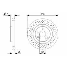 0 986 479 135 BOSCH Тормозной диск