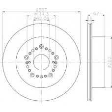 8DD 355 113-151 HELLA PAGID Тормозной диск