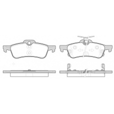 P9623.12 WOKING Комплект тормозных колодок, дисковый тормоз