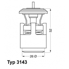 3143.87D WAHLER Термостат, охлаждающая жидкость