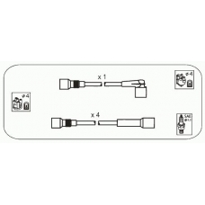 ODS207 JANMOR Комплект проводов зажигания