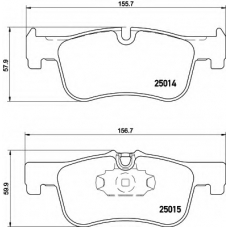 8DB 355 020-201 HELLA Комплект тормозных колодок, дисковый тормоз