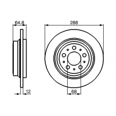 0 986 478 495 BOSCH Тормозной диск