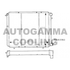 100855 AUTOGAMMA Радиатор, охлаждение двигателя