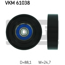 VKM 61038 SKF Паразитный / ведущий ролик, поликлиновой ремень