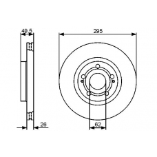 0 986 479 454 BOSCH Тормозной диск