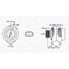 063377441010 MAGNETI MARELLI Генератор