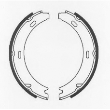 BS894 QUINTON HAZELL Комплект тормозных колодок, стояночная тормозная с