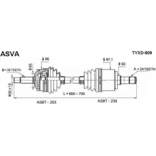 TYXD-909 ASVA Приводной вал