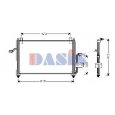 512015N AKS DASIS Конденсатор, кондиционер