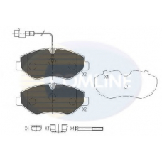 CBP16034 COMLINE Комплект тормозных колодок, дисковый тормоз