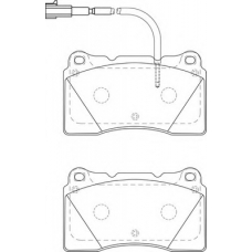 FD7480A NECTO Комплект тормозных колодок, дисковый тормоз