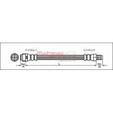 4110581 METZGER Тормозной шланг