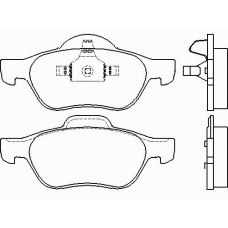 P 68 029 BREMBO Комплект тормозных колодок, дисковый тормоз