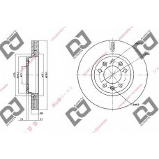 BD1526 DJ PARTS Тормозной диск