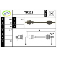 TR222 SERA Приводной вал