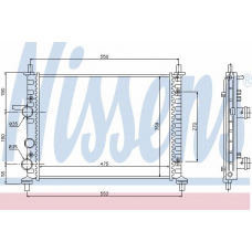 617848 NISSENS Радиатор, охлаждение двигателя