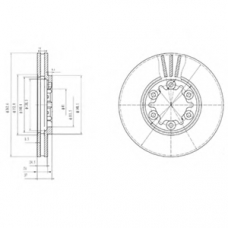 BG3132 DELPHI Тормозной диск