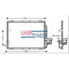 5220431 KUHLER SCHNEIDER Конденсатор, кондиционер