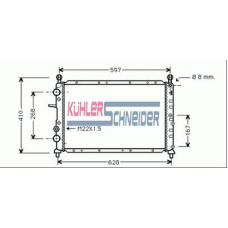 1711301 KUHLER SCHNEIDER Радиатор, охлаждение двигател