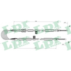 C0243B LPR Трос, стояночная тормозная система