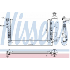 61347 NISSENS Радиатор, охлаждение двигателя