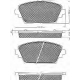 10631 BSF Комплект тормозных колодок, дисковый тормоз